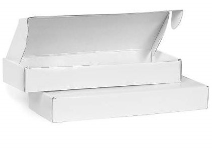 Pudełko białe laminowane 29,5 x 10 x 4 cm